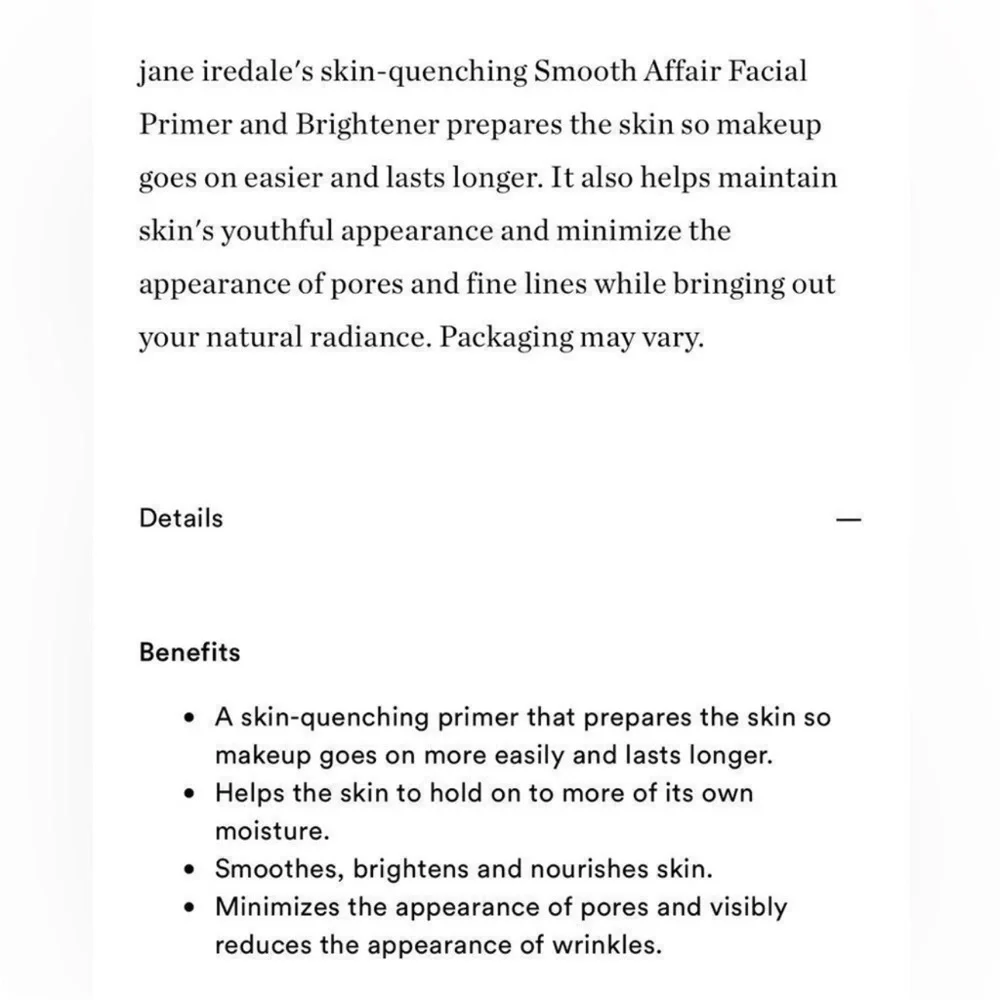 $3 🌙 Jane Iredale Smooth Affair Brightening Face Primer‎ NEW